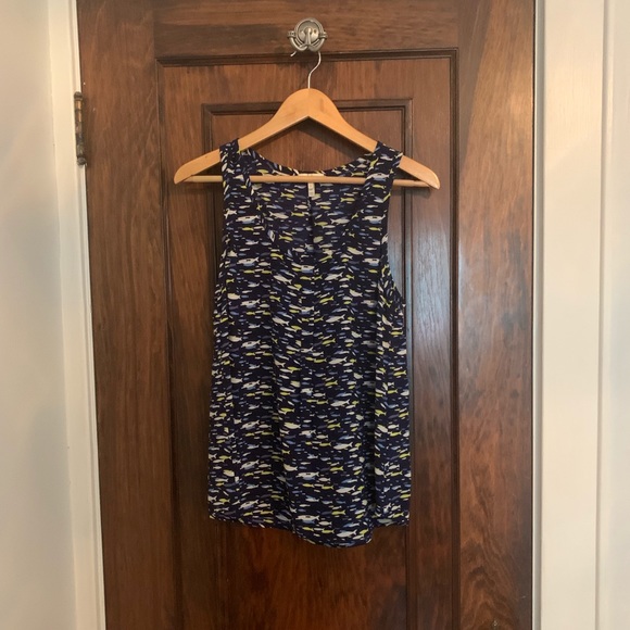 Joie Silk Top with Fish Print - Picture 2 of 7